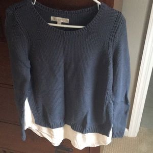 Mixed media sweater